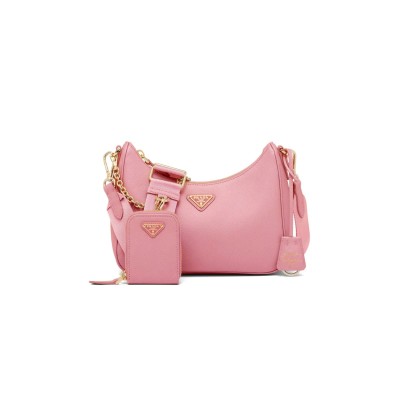 PRADA RE-EDITION 2005 LEATHER SHOULDER BAG  1BH204 (22*18*6cm) 